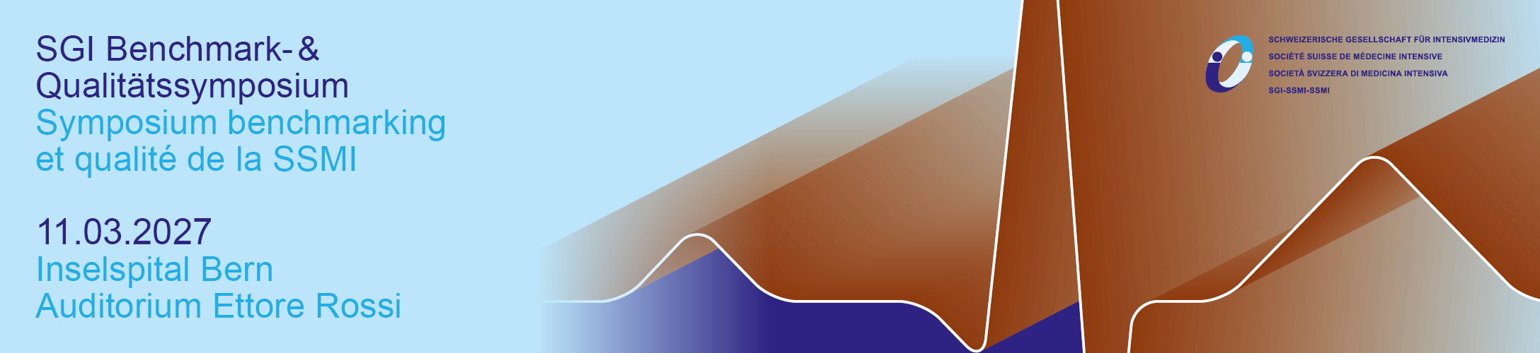 Header Banner für die Konferenz: SGI Benchmark- & Qualitätssymposium 2027. Diese geht vom 11. März 2027 bis 11. März 2027.