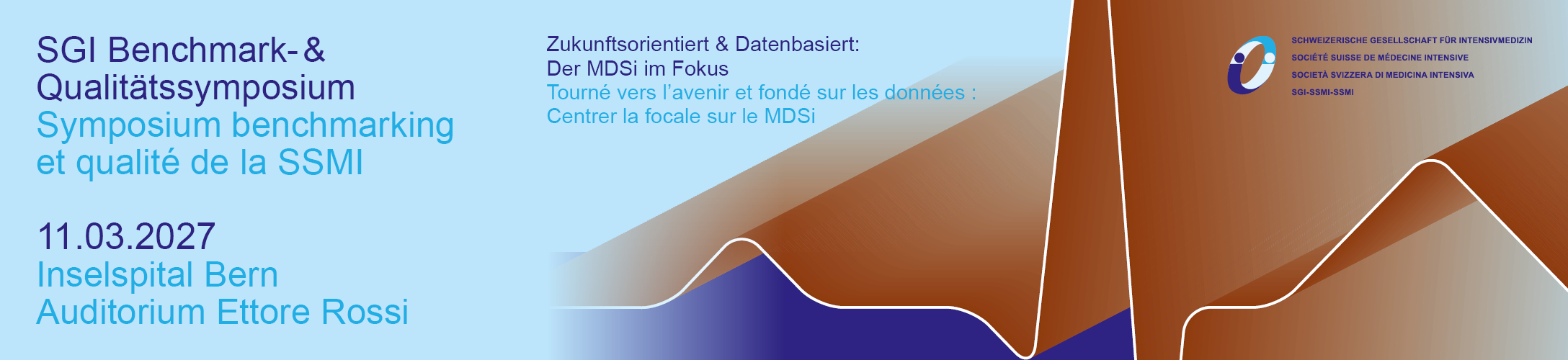 Header Banner für die Konferenz: SGI Benchmark- & Qualitätssymposium 2027. Diese geht vom 11. März 2027 bis 11. März 2027.